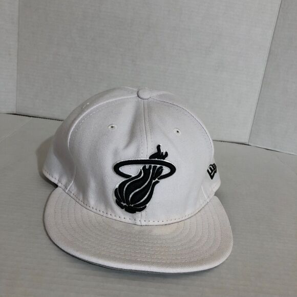 Miami Heat Hat Cap White Basketball NBA Fitted 7 3/8 59 Fifty‎ Logo Sportswear - Picture 4 of 10